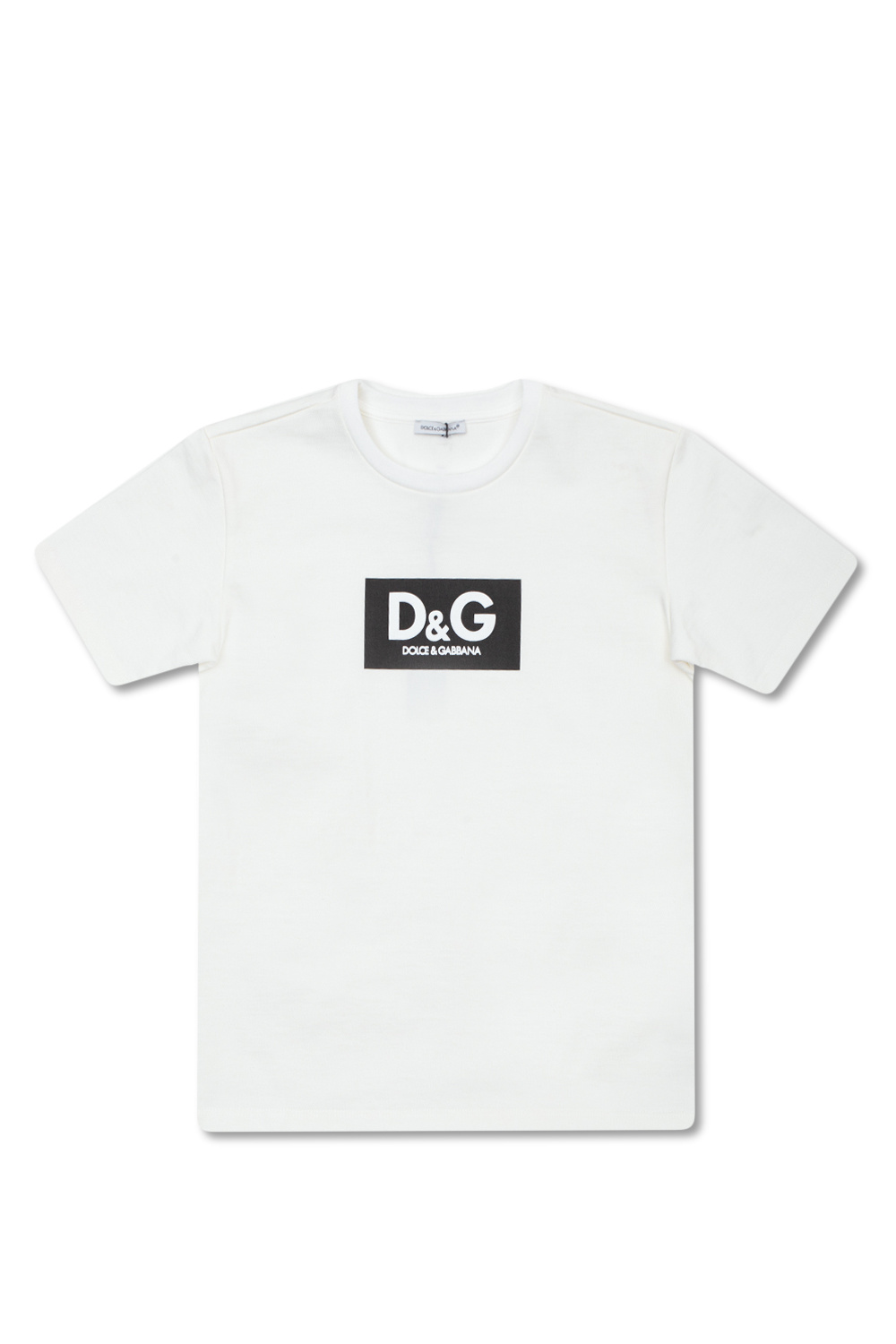 Shops Dolce & Gabbana Kids logo-print cotton T-shirt